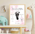Personalised Keepsake Photo with babies footprint